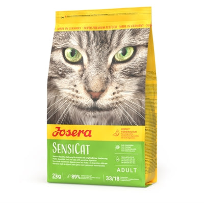 Josera Sensicat leicht verdauliches Katzenfutter für Katzen mit sensiblem Magen Rückseite