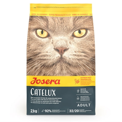 Josera Catelux Katzenfutter mit Ente und Kartoffel gegen Haarballen 2kg Packung