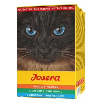 Josera Multipack Filet getreidefreies Katzen-Nassfutter drei Geschmacksrichtungen 6x70g