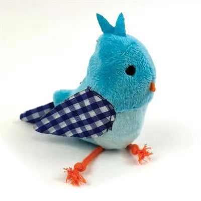 Happy Pet Tabby Patch Vogel Blau