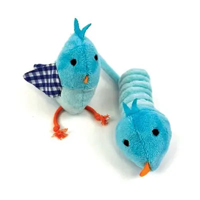 Happy Pet Tabby Patch Vogel Blau
