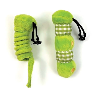 Happy Pet Tabby Patch Raupen – weiches Katzenspielzeug-Set mit verschiedenen Texturen