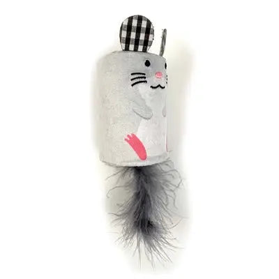 Happy Pet Tabby Patch Maus Klappern Und Rollen Grau