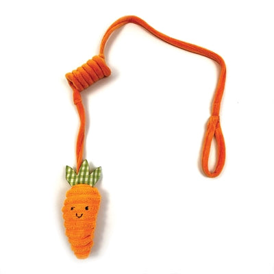 Happy Pet Karotte Bungee Katzenspielzeug – elastische Schnur mit weicher Plüsch-Karotte