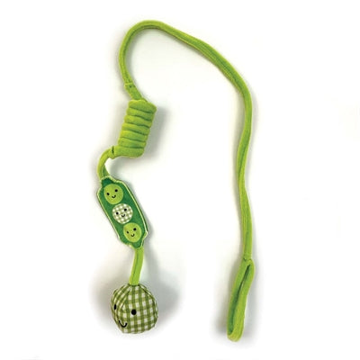 Happy Pet Erbse Bungee Katzenspielzeug – elastische Bungee-Schnur mit weichen Erbsen