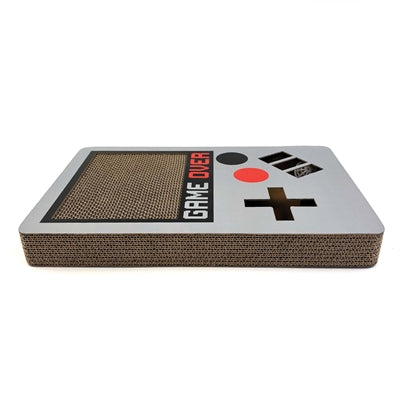 Happy Pet Kratzmatte Gameboy Seitenansicht – Kratzmatte aus Pappe mit integrierten Kugeln