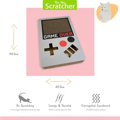 Happy Pet Tabby Patch Kratzmatte Gameboy Karton