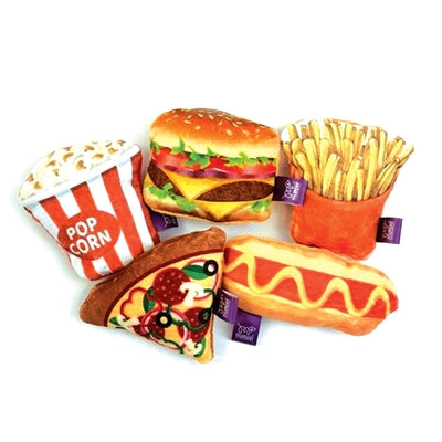 Happy Pet Katzenminze-Spielzeug Fast Food Kollektion – lustiges Plüschspielzeug für Katzen
