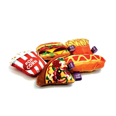 Happy Pet Fast Food Katzenspielzeug – weiches Plüsch-Spielzeug mit Katzenminze-Füllung