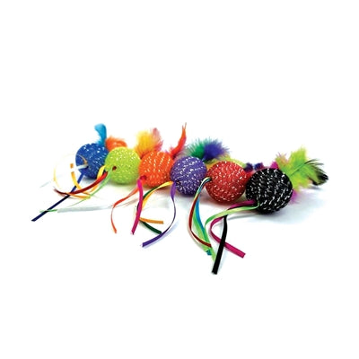 Happy Pet Tabby Patch Glitzerball für Katzen - rollt und macht Rasselgeräusche