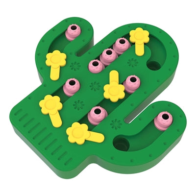 Happy Pet Tabby Patch Kaktus Puzzle Intelligenzspielzeug für Katzen - interaktives Futterversteck 34x29 cm