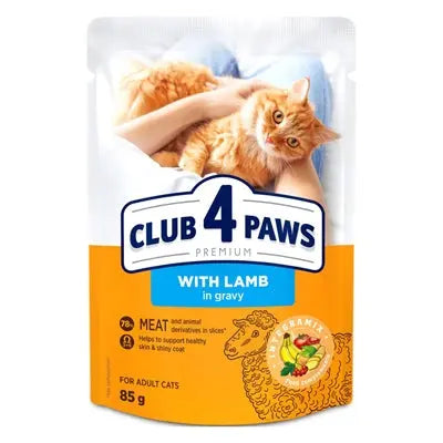 Club 4 Paws Premium-Beutel Für Erwachsene Lammfleisch In Sauce