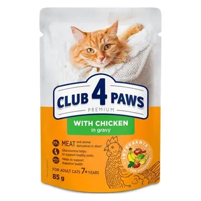 Club 4 Paws Premium Senior 7+ Beutel Huhn In Sauce