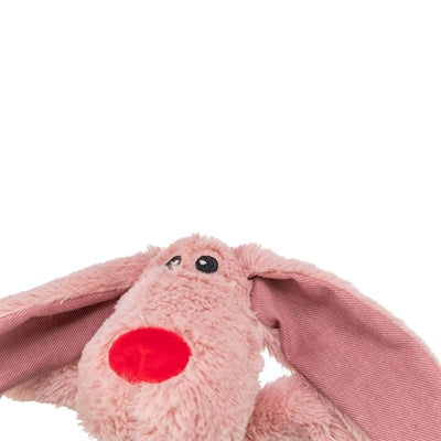Trixie Hund Herz Plüsch rosa Detailansicht Gesicht weiches Material