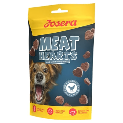 Josera Meat Hearts weiche herzförmige Hundesnacks mit Huhn getreidefrei