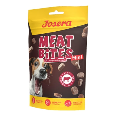 Josera Meat Bites Mini weiche Hundesnacks mit Rindfleisch für kleine Hunde getreidefrei
