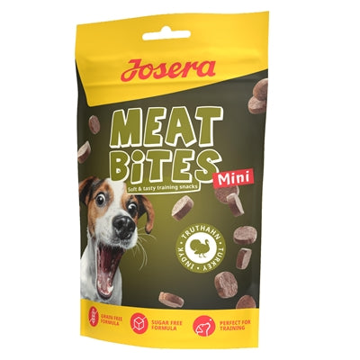 Josera Meat Bites Mini weiche Hundesnacks mit Truthahn für kleine Hunde getreidefrei